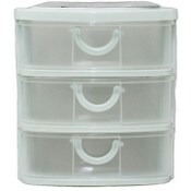 Wholesale - 3-DRAWER LT. GREEN MINI ORGANIZER C/P 12, UPC: 789554866071